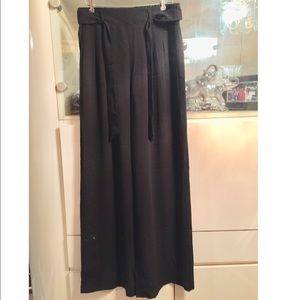 PLEATED HIGH WAIST WIDE LEG PANTS WITH BELT- NEW!